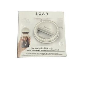 SOAR Tech Elevated‎ Clip-On Selfie Ring Light 36 LED 3 Brightness Levels New